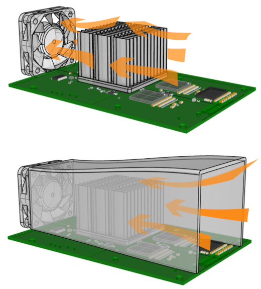 Use duct and minimize bypass airflow