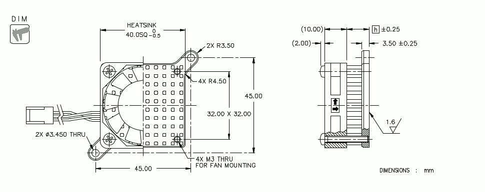 Dimension and Thermal Data