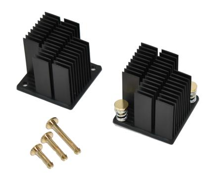 2.5mm径プッシュピンとヒートシンク